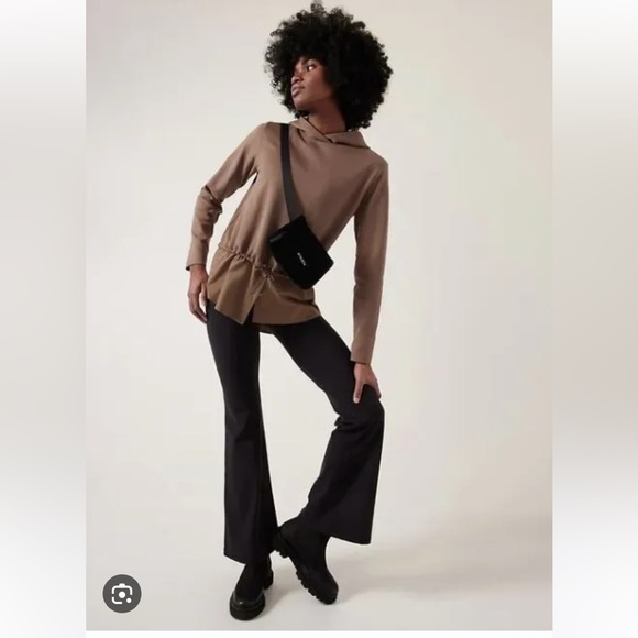 Athleta Gallery Hoodie Top // Rustic Beige - Picture 2 of 7